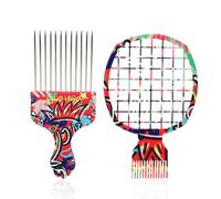 Rurunklee Set di pettini Twist It Up, da uomo, con spazzola per arricciare i capelli ondulati, strumento per barbiere e arricciare i capelli personali