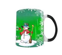 Rurunklee Tazza natalizia che cambia colore, divertente tazza magica per latte, tazza da caffè natalizia, tazze magiche divertenti in ceramica per latte di tè, tazza che cambia calore