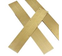RURUR Filigrana angolare, Protezioni angolari in Metallo Vintage, 4 Pezzi Scatola Bordo mobili, mobili Armadio Pratico Scatola Antica Protezione angolare Decorativa(Brass Color,25CM)