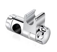 Rusee Staffa Supporto Doccia, Ricambio Doccia Orientabile Ricambio Staffa Universale per Soffione Doccino Barra Saliscendi Plastica ABS Diametro 25 mm Finitura Cromata