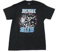 Rush 2112 Live Band Image Crew Neck Unisex Short Sleeve T-Shirt M