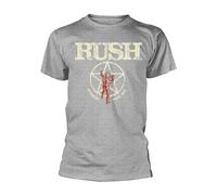 Rush T Shirt American Tour 1977 Ufficiale Uomo Sports Grigio Size S