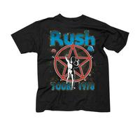Rush Starman 2112 Tour 1978 Hemisfere Classic Rock Metal Musica Band T Shirt