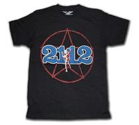 Rush T Shirt - 2112 Tour Replica 100% Officfial Prog Rock Back Print Import Black 3XL