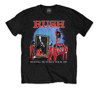 Rush - T-Shirt # L Black Unisex # Moving Pictures Tour
