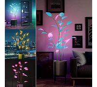Rushbom Pianta magica a LED per la casa, piante artificiali illuminate, bonsai, piante artificiali illuminate, decorazione con luce di bonsa (A)