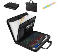 Rushclick File Folder, Expanding File Organizer with 13pocket, Rushclick Filing Folder Large Capacity for Letter A4 Files and More, Lockable Files Folders (1 PCS)