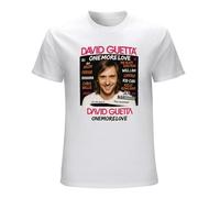RUSHUI David Guetta One More Love Men's Short Sleeve T-Shirt Top Size XL