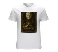 RUSHUI Hellraiser Clive Barker Movie Poster 1987 Men's Short Sleeve T-Shirt Top Size L