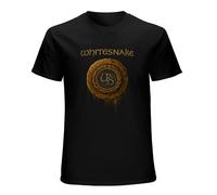 RUSHUI Whitesnake 1987 Logo Men's Short Sleeve T-Shirt Top Size XL