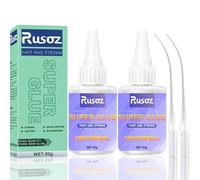Rusoz Colla Universale Super Forte, 100g Colla Istantanea Resistente all'Acqua e Calore Per Metallo, Acciaio Inossidabile, Alluminio - Asciugatura Rapida