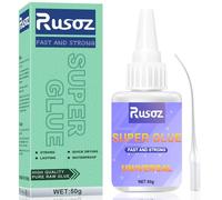 Rusoz Colla Universale Super Forte, 50g Colla Istantanea Resistente all'Acqua e Calore Per Metallo, Acciaio Inossidabile, Alluminio - Asciugatura Rapida