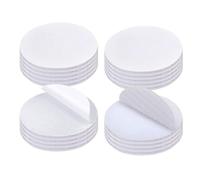 Rusoz Feltro Adesivo Biadesivo Extra Forte, 20 Paia Adesivo Stretch Bianco Senza ChiodiSenza Chiodi Tondo 5cm Versatile Adesivo Forte per DIY e Organizzazione