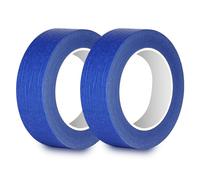 Rusoz Nastro Di Carta, 30mm x 50m, 2 Rotoli Gommata Strappabile Per Pittori, Artigiani E Amanti Del DIY, Scrivibile, Blu