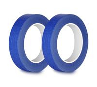 Rusoz Nastro Per Mascheratura, 2 Rotoli 20mm x 50m Nastro Carta Imbianchino Professionale Per Pittori, Artigiani E Amanti Del DIY, Ottima Adesione, Colore: Blu