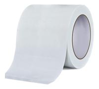 Rusoz Nastro Telato Bianco 75mm x 20m Nastro Adesivo Telato Extra Forte Professionale in Tessuto Impermeabile Duct Tape Non Riflettente e Facile da Strappare per Lavori di Riparazione, Fissaggio