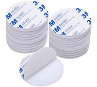 Rusoz Pad Biadesivo, Bianco Nastro Biadesivo Extra Forte Riutilizzabile 20 pezzi Stretch Adesivo Tondo 5 cm di Diametro per Articoli Da Incollare