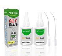 Rusoz Super Colla, 2 pezzi 50 ml Colla Attaccatutto Forte Universale Super Glue Colla Forte Istantanea Colla Ad Olio Trasparente per artigianato fai da te