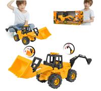 Ruspa Grande Bulldozer con Benna ed Escavatore Mobili Movimenti Reali XXL 60 cm