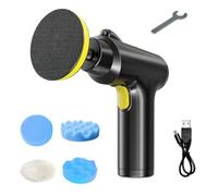 Ruspela Lucidatrice per auto senza fili, portatile, ricaricabile, con 5 tamponi per lucidatura, per la riparazione della vernice dell'auto, ceratura e lucidatura per Lucidare l'auto e i Mobili