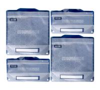 Russbe Sacchetti metallici per snack/panini con chiusura di sicurezza, riutilizz