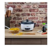 Russel Hobbs Cuoci Riso Cuoci Riso Nero e Bianco 300 W con Coperchio in Vetro