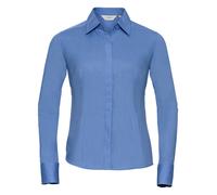 Russell 924F Camicia Blusa Fitted A Maniche Lunghe Facile Da Curare In Popeline