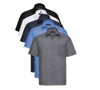 Russell 935M Camicia A Maniche Corte Facile Da Curare In Popeline Con Collo