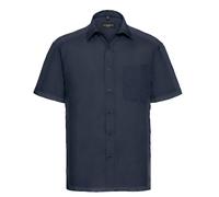 Russell 935M Camicia A Maniche Corte Facile Da Curare In Popeline Con Collo