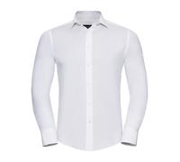 Russell 946M Cotone Nero Marrone O Bianco Manica Lunga Easy Care Aderente Maglia