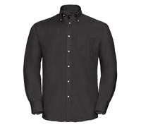 Russell 956M Pulsante Manica Lunga Colletto Non Stirare Camicia Blu Bianco Nero