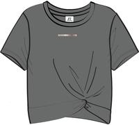 Russell Athletic A11421-BN-039 Russell-SS Crewneck Tee with Wrap Around Detail Donna T-Shirt Brushed Nickel Taglia L