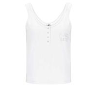 Russell Athletic A31041-UW-001 Angelou-Top with Small Button Donna Maglia Lunga White Taglia M