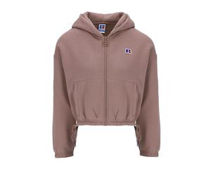 Russell Athletic E34032-AN-579 ZIP THROUGH HOODY JACKET Donna Giacca ANTLER Taglia L