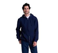 Russell Athletic Felpa con Cappuccio da Uomo Dri Power Full Zip, Navy, Large