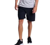 Russell Athletic Relaxed Fit 9" Cotton Shorts with Pockets, Adjustable Elastic Waist, Sizes S-4x Corto, Nero, L Uomo