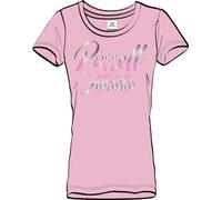 Russell Athletic SL Satin Logo-S/S Crewneck Tee T-Shirt, Pink Lady, S Donna