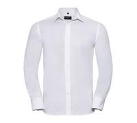RUSSELL Camicia LSL TAILORED OXFORD SHIRT Cotone Manica Lunga da Uomo WHITE