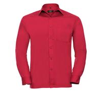 Russell - Camicia Manica Lunga in Popeline Classica - Uomo (BC1027)