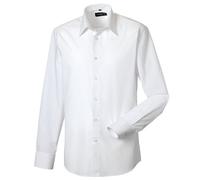 Russell - Camicia Manica Lunga Taglio Stretto in Popeline - Uomo (L) (Bianco)
