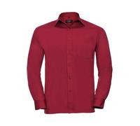 RUSSELL Camicia MAN'S LONG SLEEVE PAPLIN SHIRT Manica Lunga Uomo Colletto Stecca
