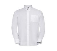 RUSSELL Camicia MEN'S OXFORD SHIRT da Uomo a Manica Lunga Taschino