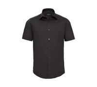 Russell Collection Camicia Aderente Maniche Corte Uomo (PC6142)