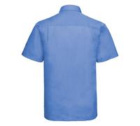Russell Collection Camicia da uomo a maniche corte Poplin R-935M-0 - Camicia da