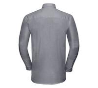 Russell Collection Camicia da uomo a maniche lunghe Oxford R-932M-0 - Camicia da