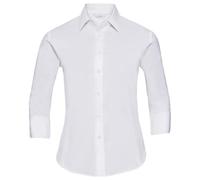 Russell Collection Camicia Formale Aderente Facile Manutenzione Manica (PC5855)