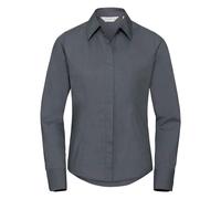 Russell Collection Camicia Formale Aderente Manica Lunga Donna (PC5757)
