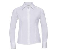 Russell Collection Camicia Formale Aderente Manica Lunga Donna (PC5800)
