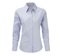 Russell Collection da Donna a Maniche Lunghe, di Facile Cura Camicia Oxford Camicia Oxford Blue Large