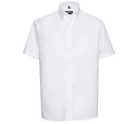 Russell Collection Oxford Camicia Formale Facile Manutenzione Maniche Corte Uomo